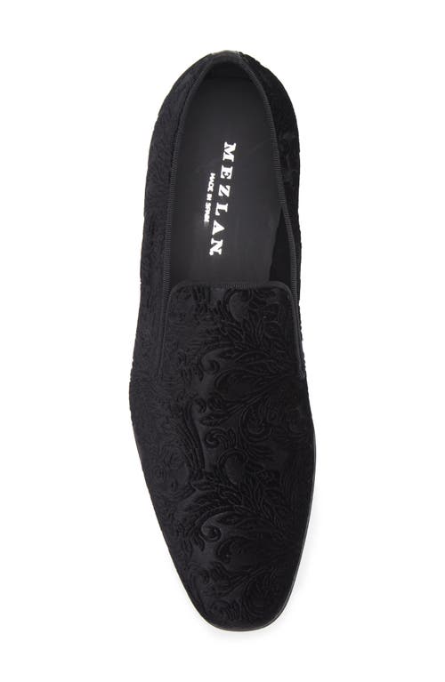 Mezlan Travolta Velvet Loafer In Black