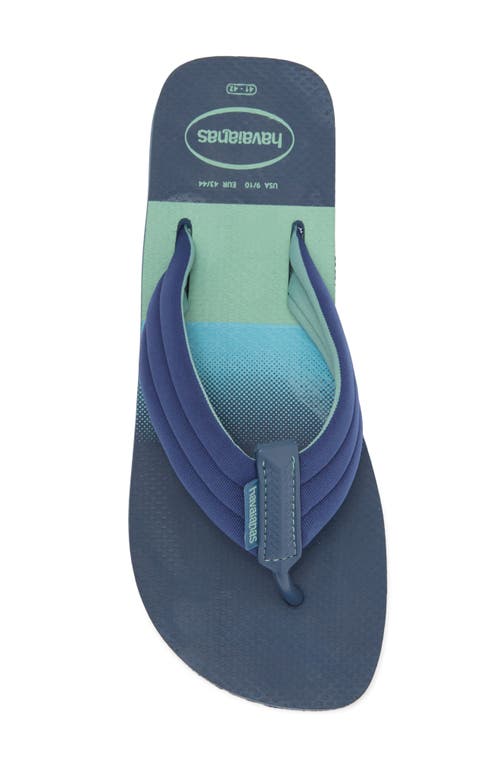 Havaianas Print Flip Flop In Indigo Blue