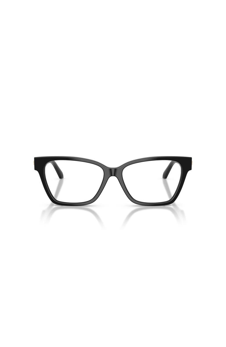 Versace 53mm Cat Eye optical glasses, Alternate, color, Black