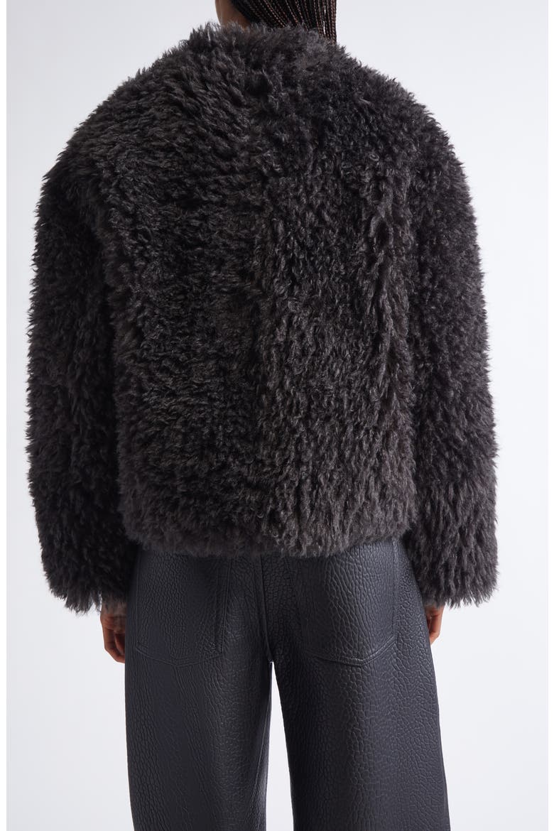 Faux Shearling Jacket, Alternate, color, SMOKE GREY