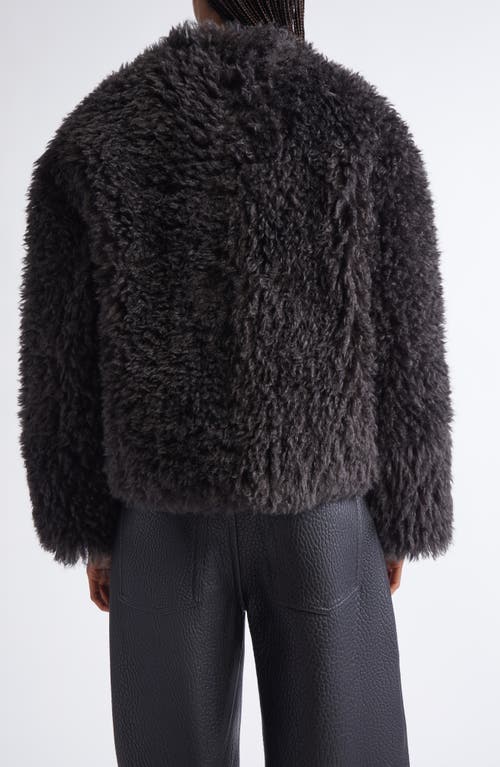 Stand Studio Faux Shearling Jacket In Black