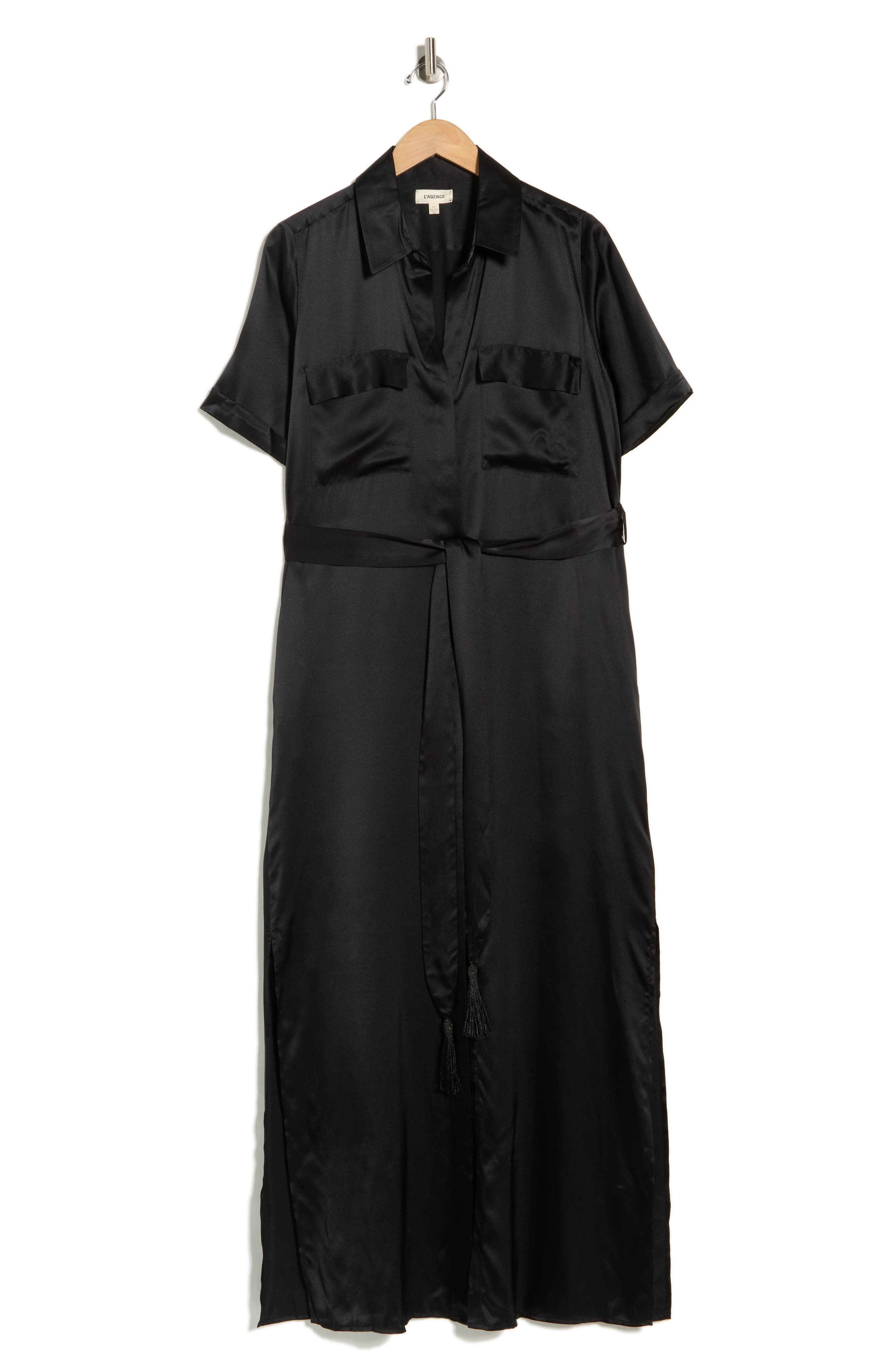 L'AGENCE Klement Silk Shirtdress