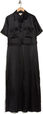 L'AGENCE Klement Silk Shirtdress