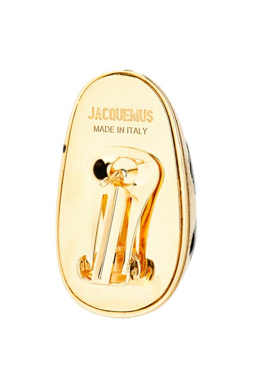 Jacquemus Les Boucles Curvo Earrings In Gold