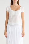Vigoss Eyelet Off Shoulder Top