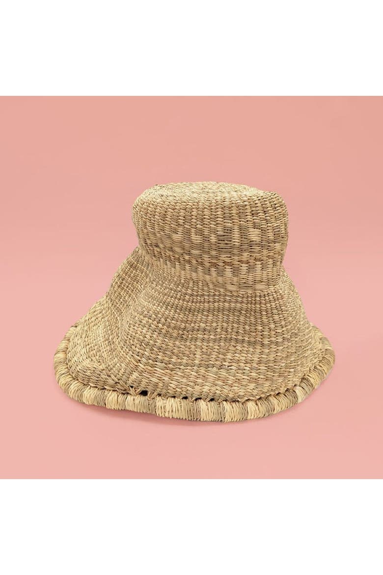 Oka Askew Pendant Lamp Shade, Alternate, color, Natural elephant swamp grass