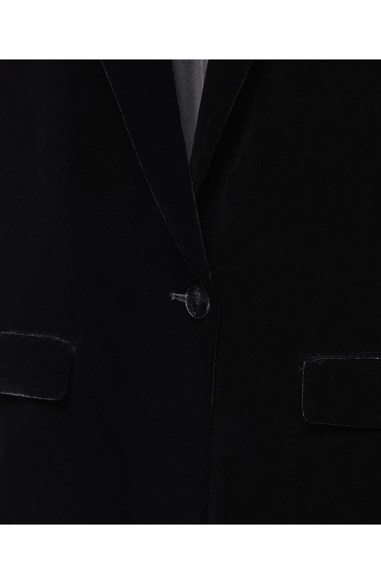 MANGO Velvet Blazer, Alternate, color,