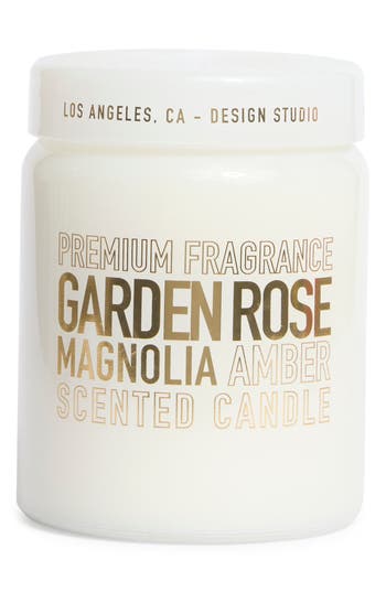 Portofino Candles Garden Rose Magnolia & Amber Apothecary Large Jar Candle