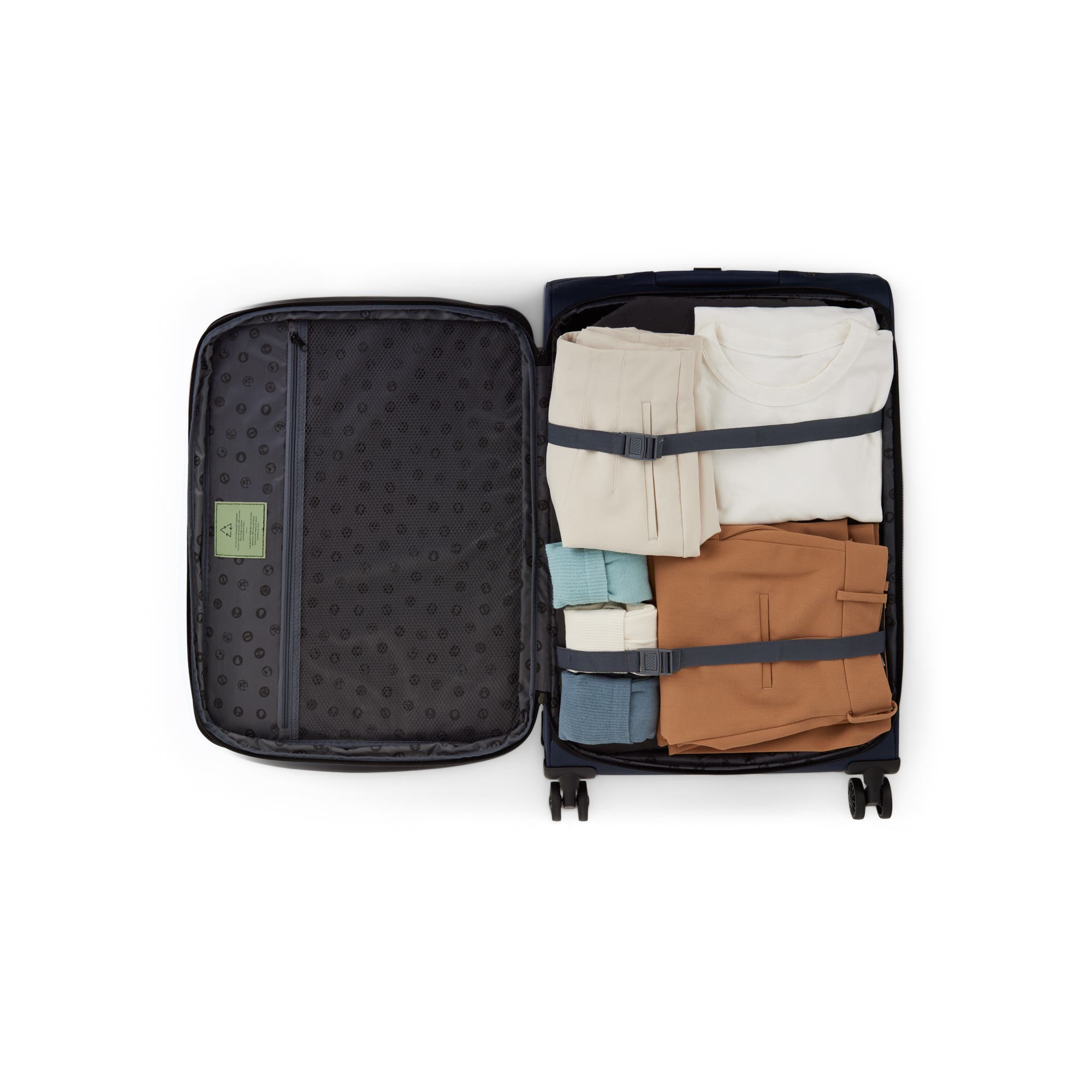 bugatti Reborn 3 Piece Softside Luggage Set with Expansion, Alternate, color, Grey