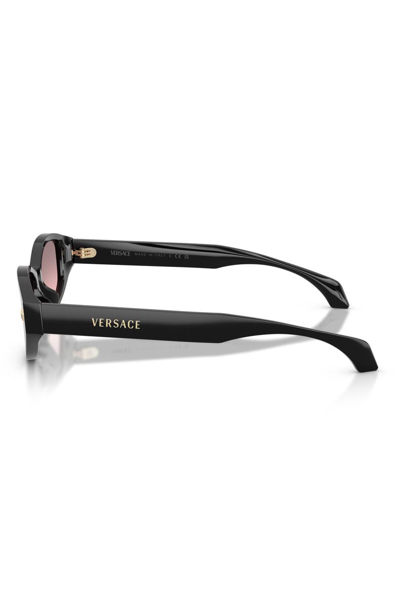 Versace 54mm Cat Eye Sunglasses, Alternate, color, Black / Rose Gradient Grey