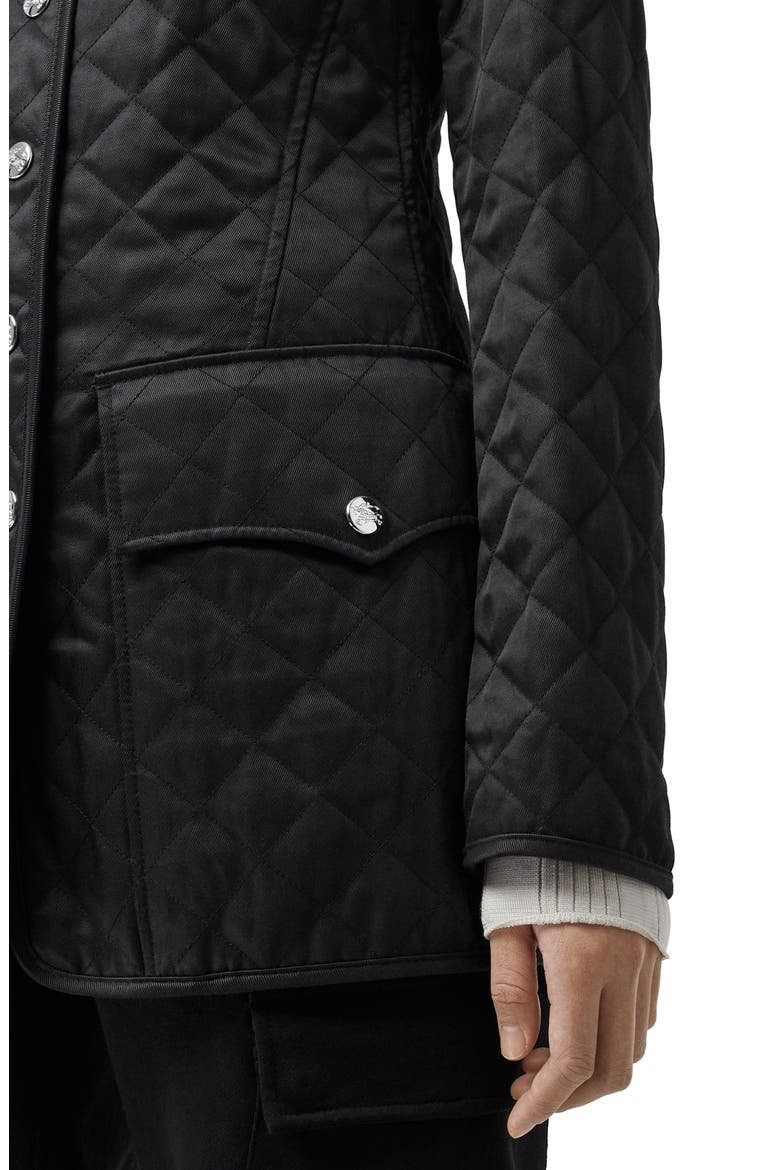 Borthwicke Quilted Jacket, Alternate, color, BLACK