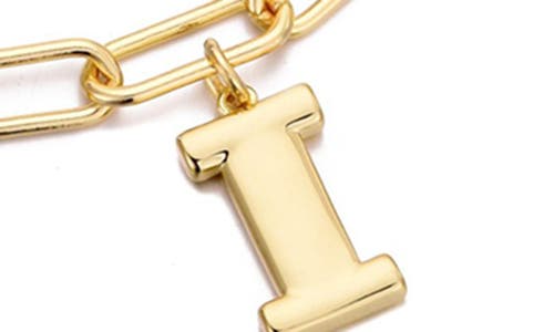 Adornia Initial Charm Pendant Necklace In Gold