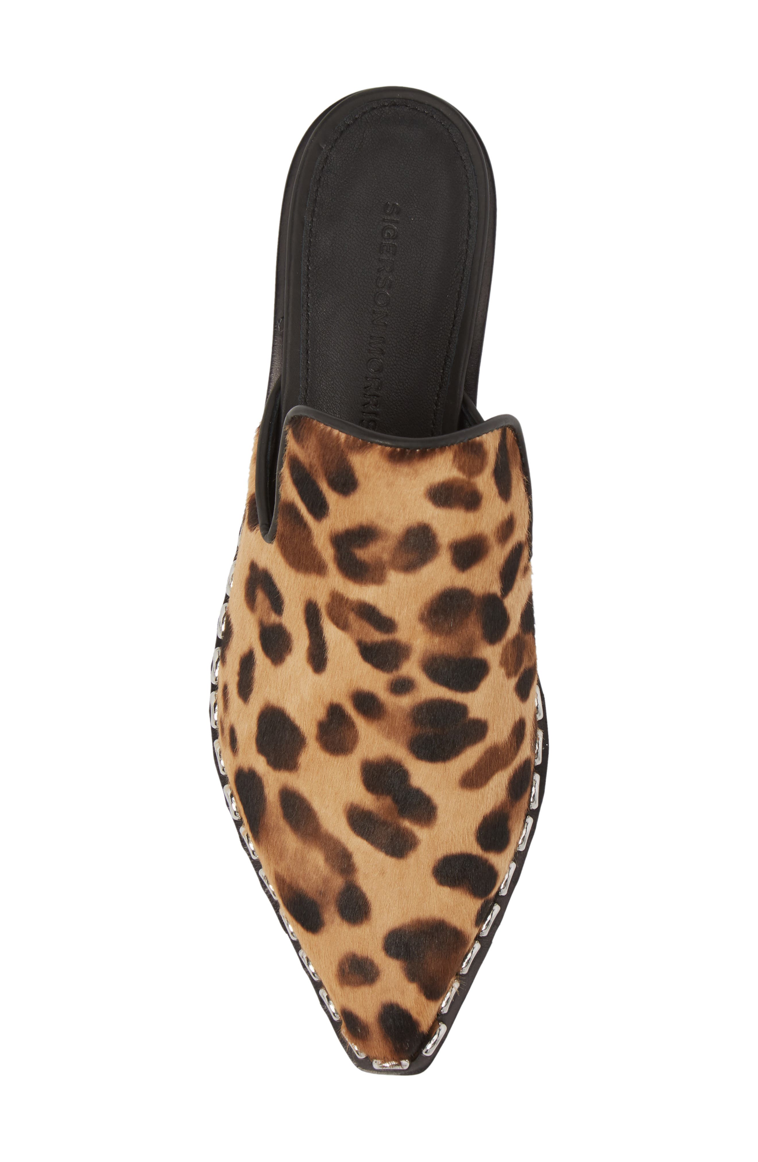 Elany Genuine Calf Hair Mule, Alternate, color, CAMEL MULTI LEOPARD CALF HAIR