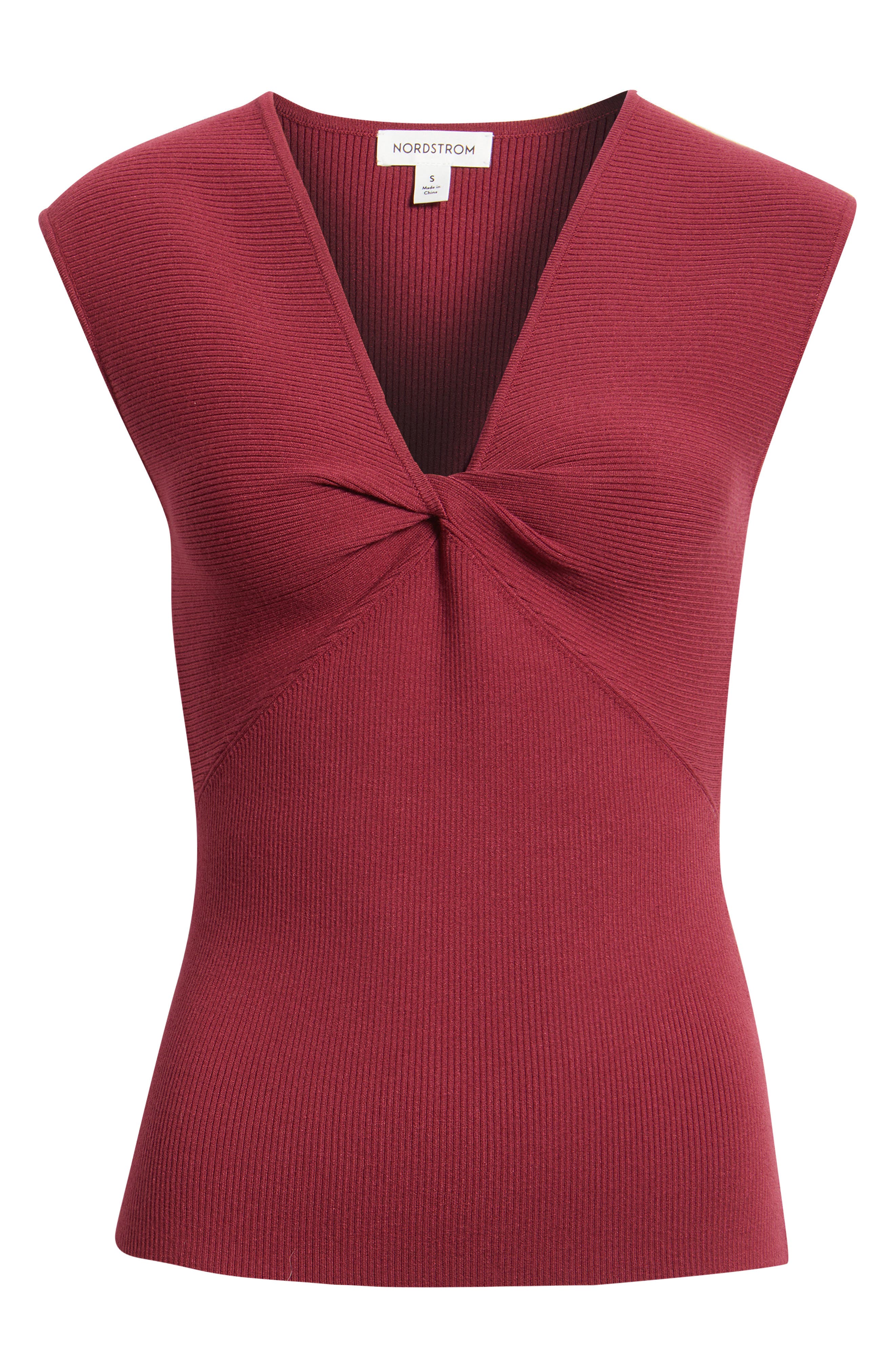 Sleeveless Twist Front Sweater - image 3