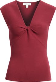 Nordstrom Sleeveless Twist Front Sweater