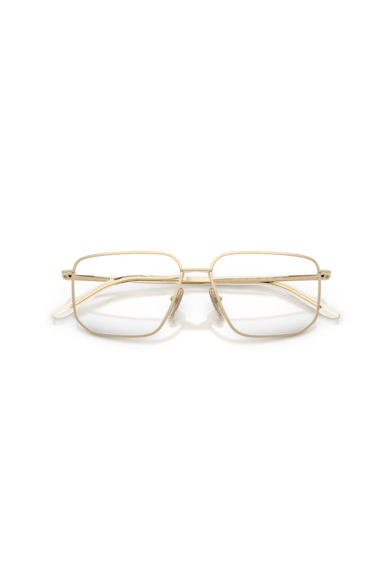 53mm Rectangle optical glasses, Alternate, color, Gold