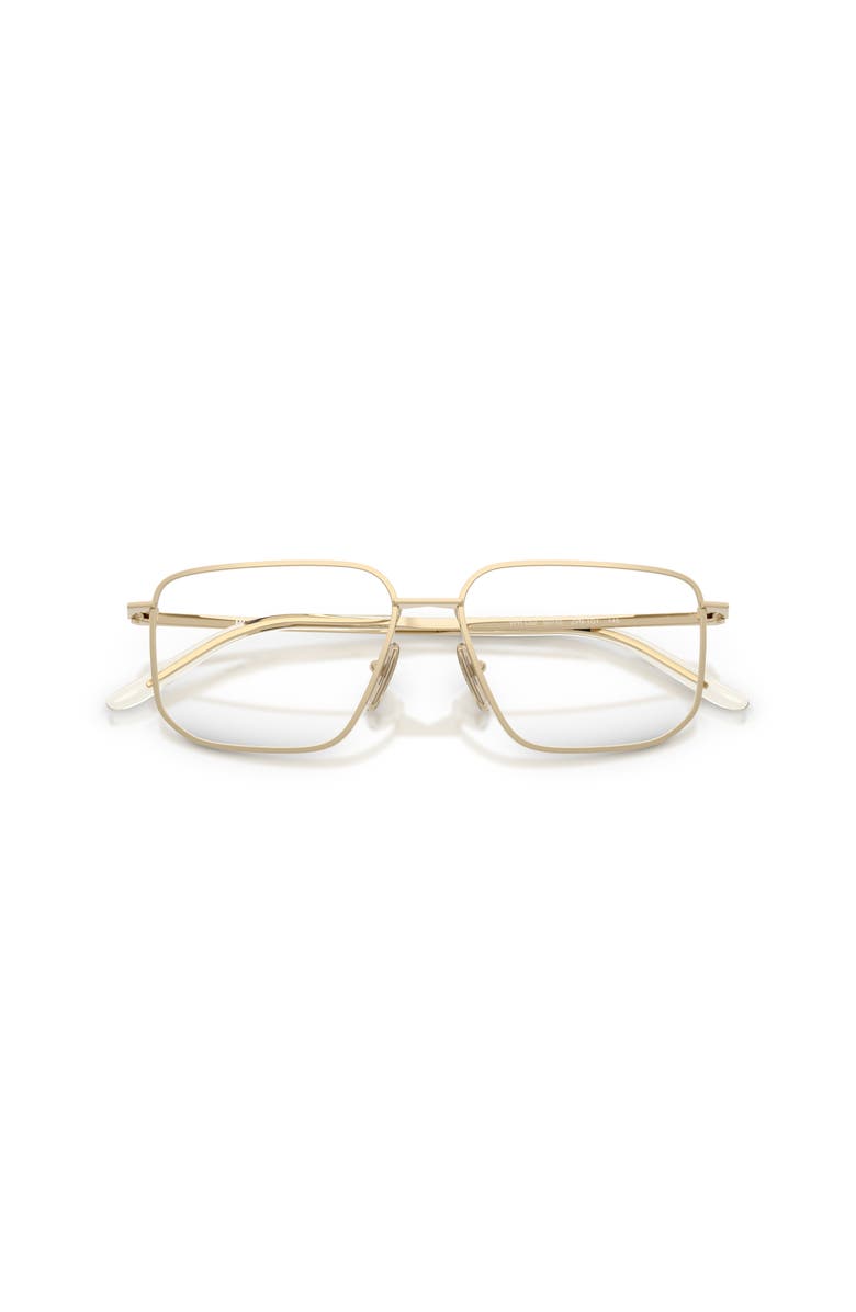 Prada 53mm Rectangle optical glasses, Alternate, color, Gold