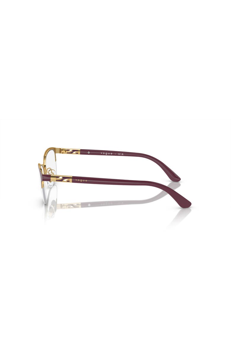 Vogue Eyewear 53mm Rectangle optical glasses, Alternate, color, Violet