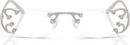 Prada 52mm Rectangular Blue Light Blocking Glasses