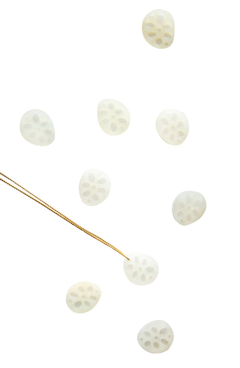 seree Lotus root Jade pendant necklace, Main, color, 