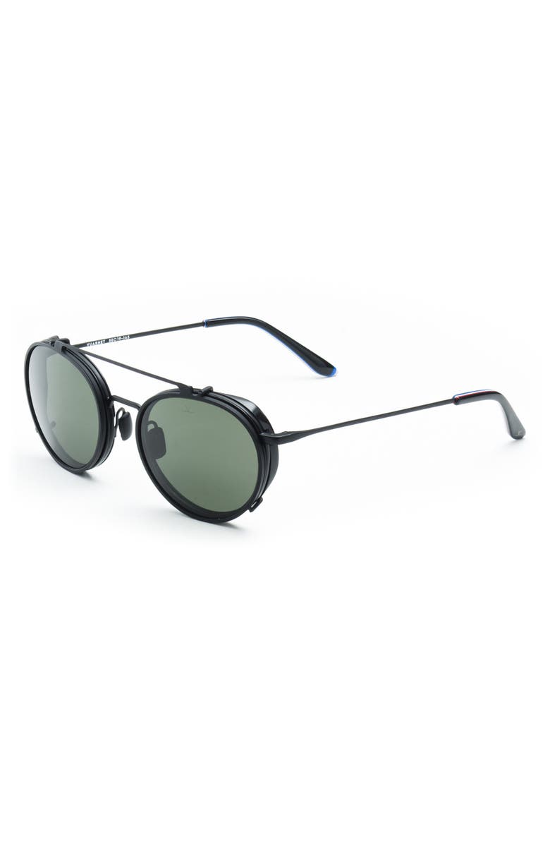 Vuarnet Optique Clip-On Lens 49mm Round Sunglasses, Alternate, color,