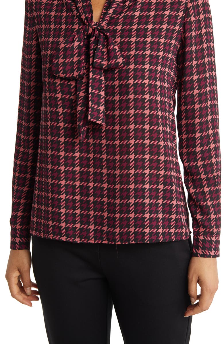 Anne Klein Long Sleeve Tie Neck Blouse, Alternate, color,