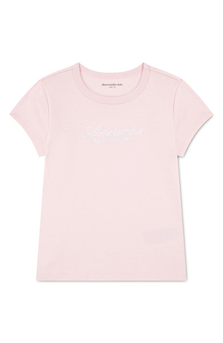 abercrombie kids Kids' Script Baby Tee, Main, color, Chalk Pink