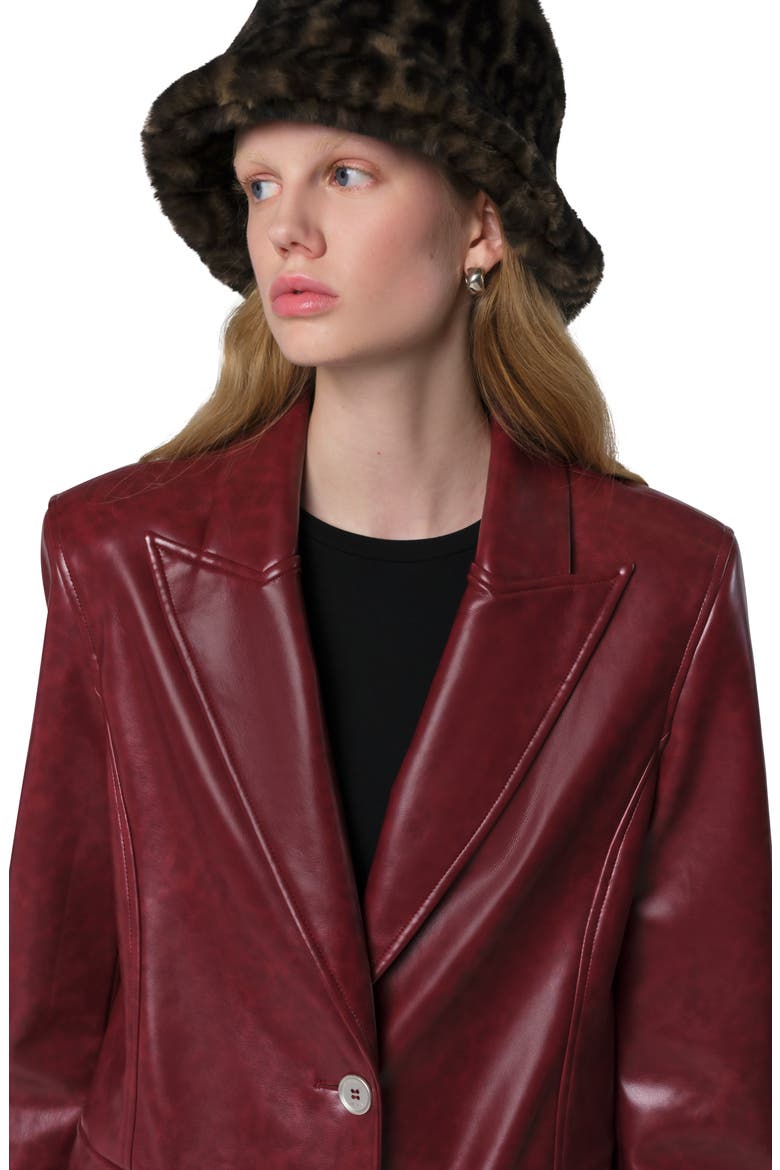 Amara Leopard Pluche™ Faux Fur Bucket Hat, Alternate, color, DARK LEOPARD