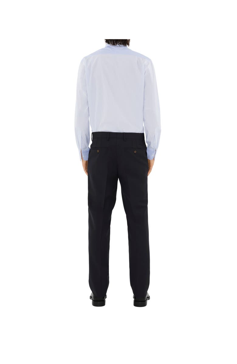 Burberry Wool Mohair Tailored Trousers, Alternate, color, Navy