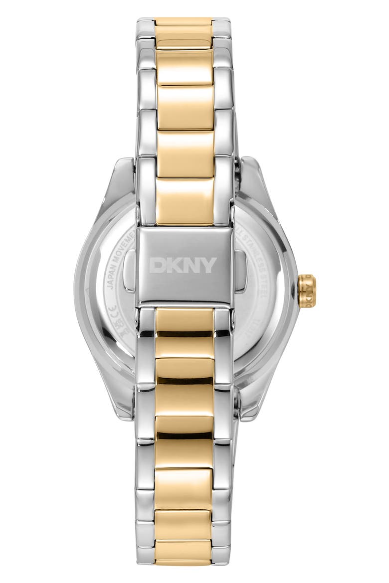 Logo Ridged Bezel Bracelet Watch, 30mm, Alternate, color, DARK GREEN