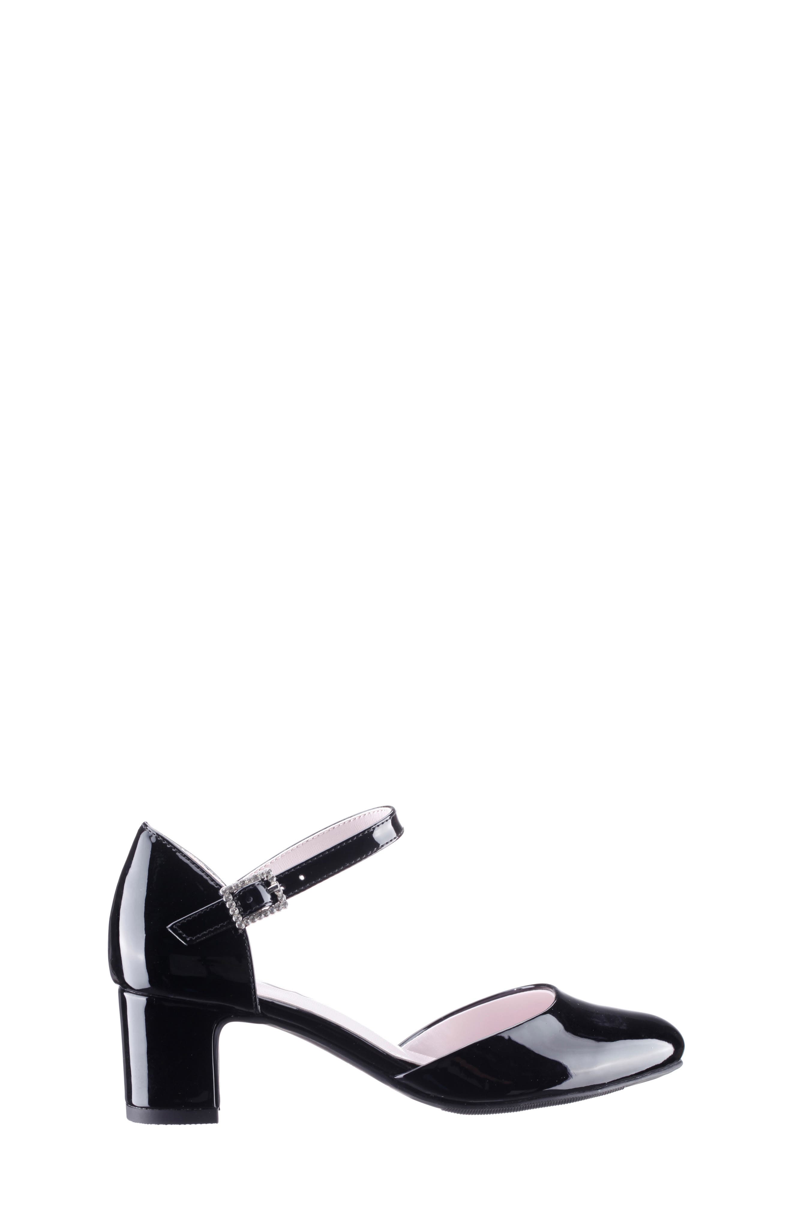 Nina Kids' Macey Pump, Alternate, color, Black Patent