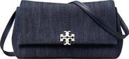 Tory Burch Charlie Denim Wallet on a Strap