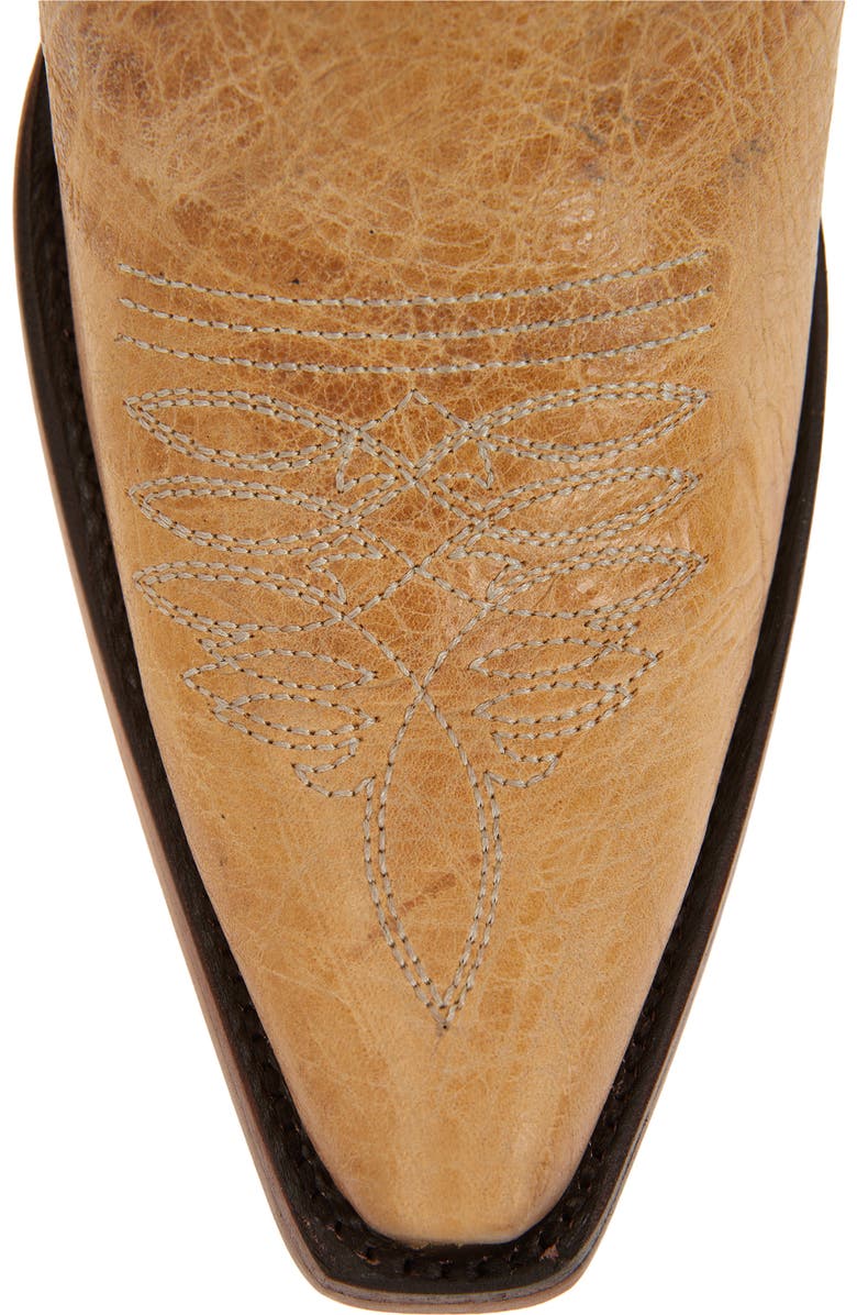 CORRAL Stud & Overlay Western Boot, Alternate, color, Honey/ Bone