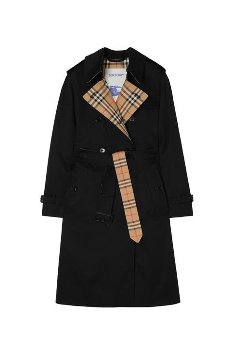 Long Gabardine Lakefield Trench Coat