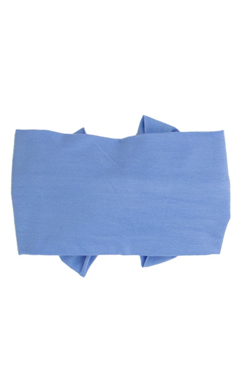 RuffleButts Big Bow Headband, Alternate, color, Periwinkle Blue