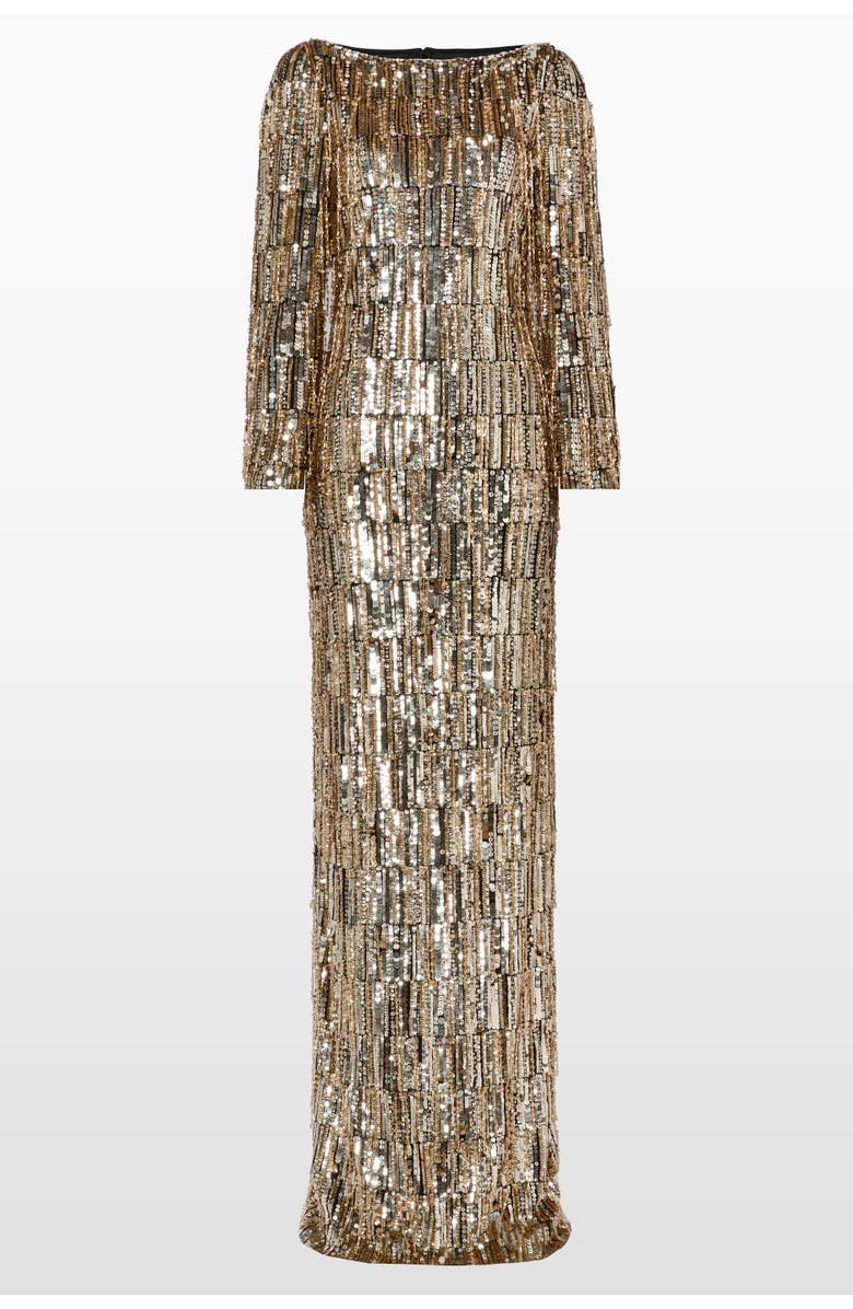 Jenny Packham Eartha Gown, Main, color, Liquorice-Gold