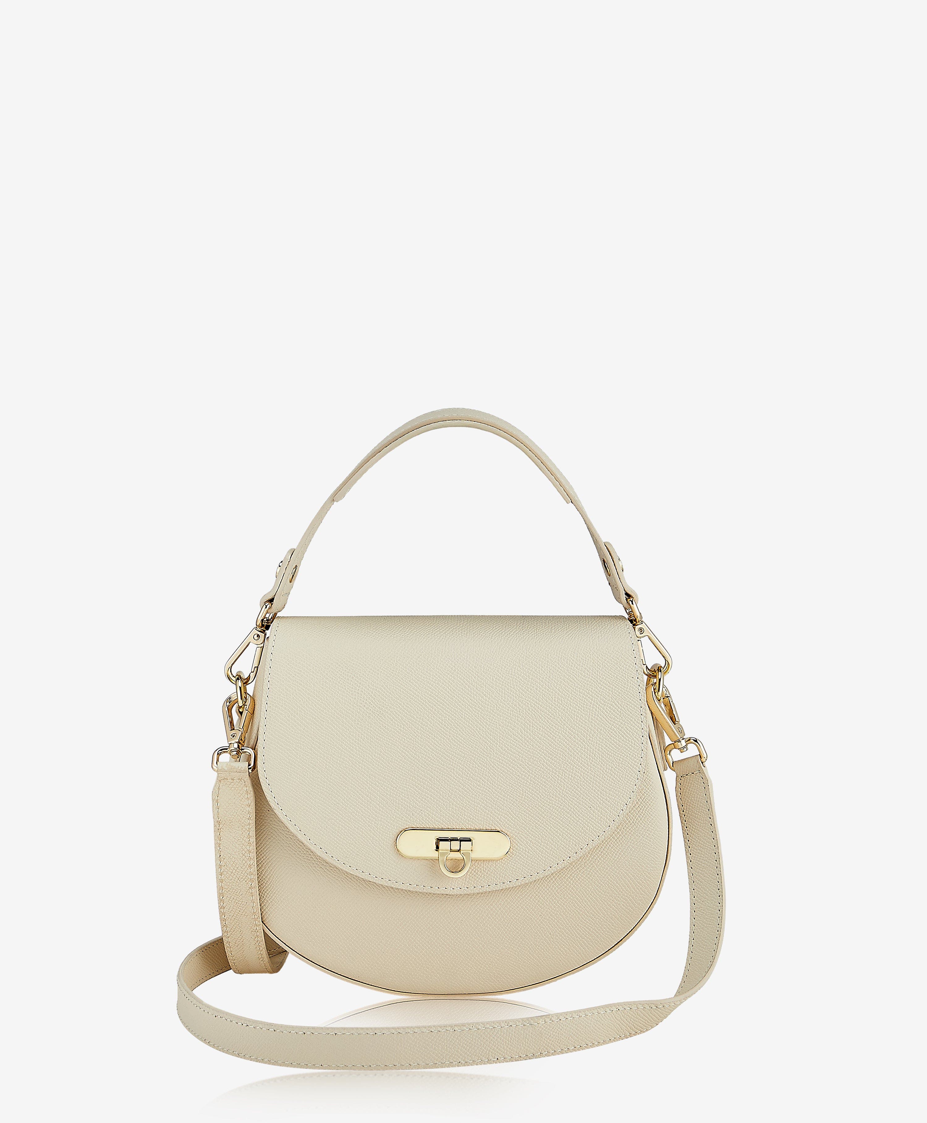 GiGi New York Sophia Saddle Bag, Main, color, Ivory