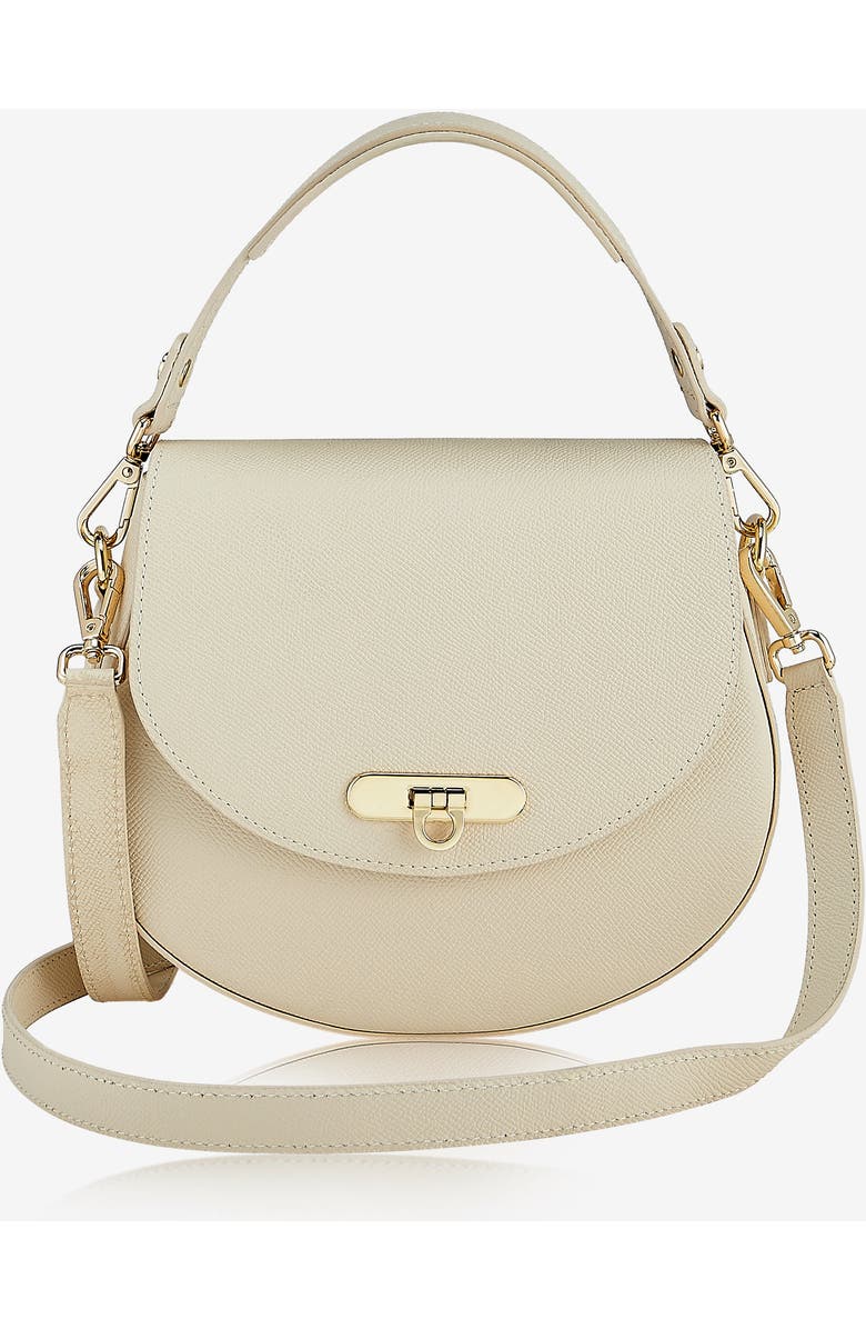 GiGi New York Sophia Saddle Bag, Main, color, Ivory