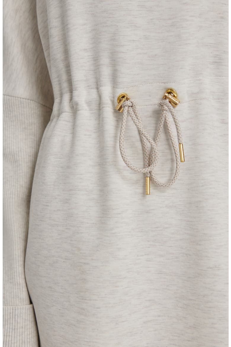 Ethel DoubleSoft® CInch Waist Sweatshirt, Alternate, color, IVORY MARL