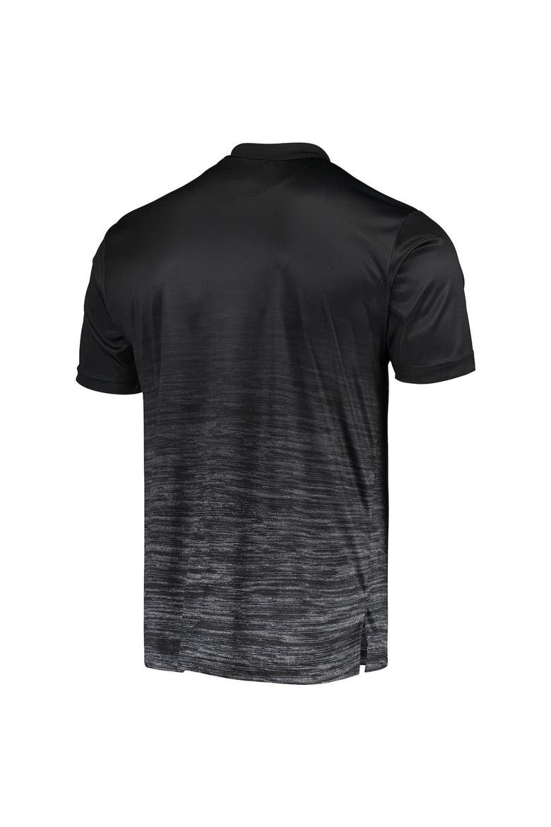 Men's Colosseum Black Montana Grizzlies Marshall Polo, Alternate, color, Black