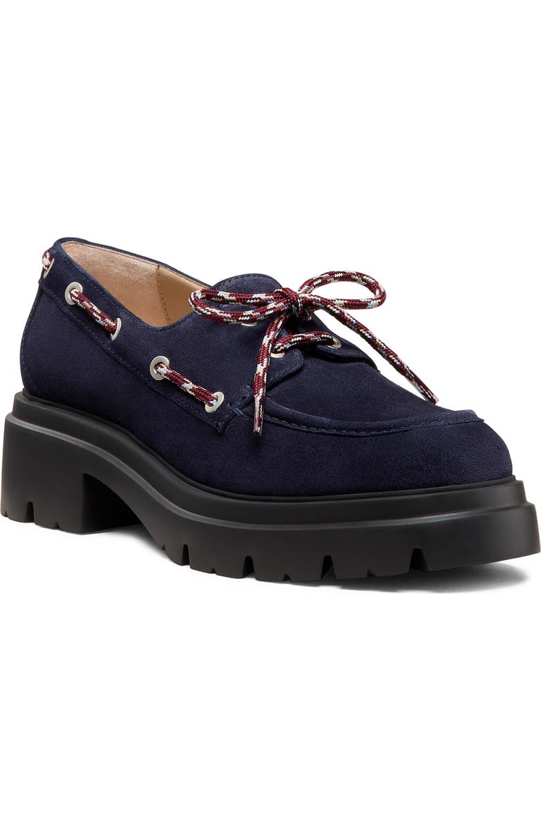 Stuart Weitzman Hudson Boat Shoe, Main, color, Nice Blue