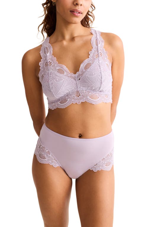 Fleur't Belle Époque Lace T-back Bralette In White