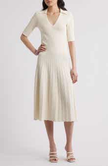 BOSS Fracie Rib Midi Dress