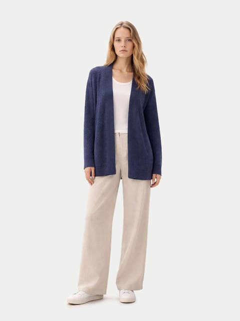 Ajour Knit Open front Cardigan