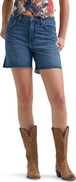 Wrangler Cowboy High Waist Denim Cutoff Shorts
