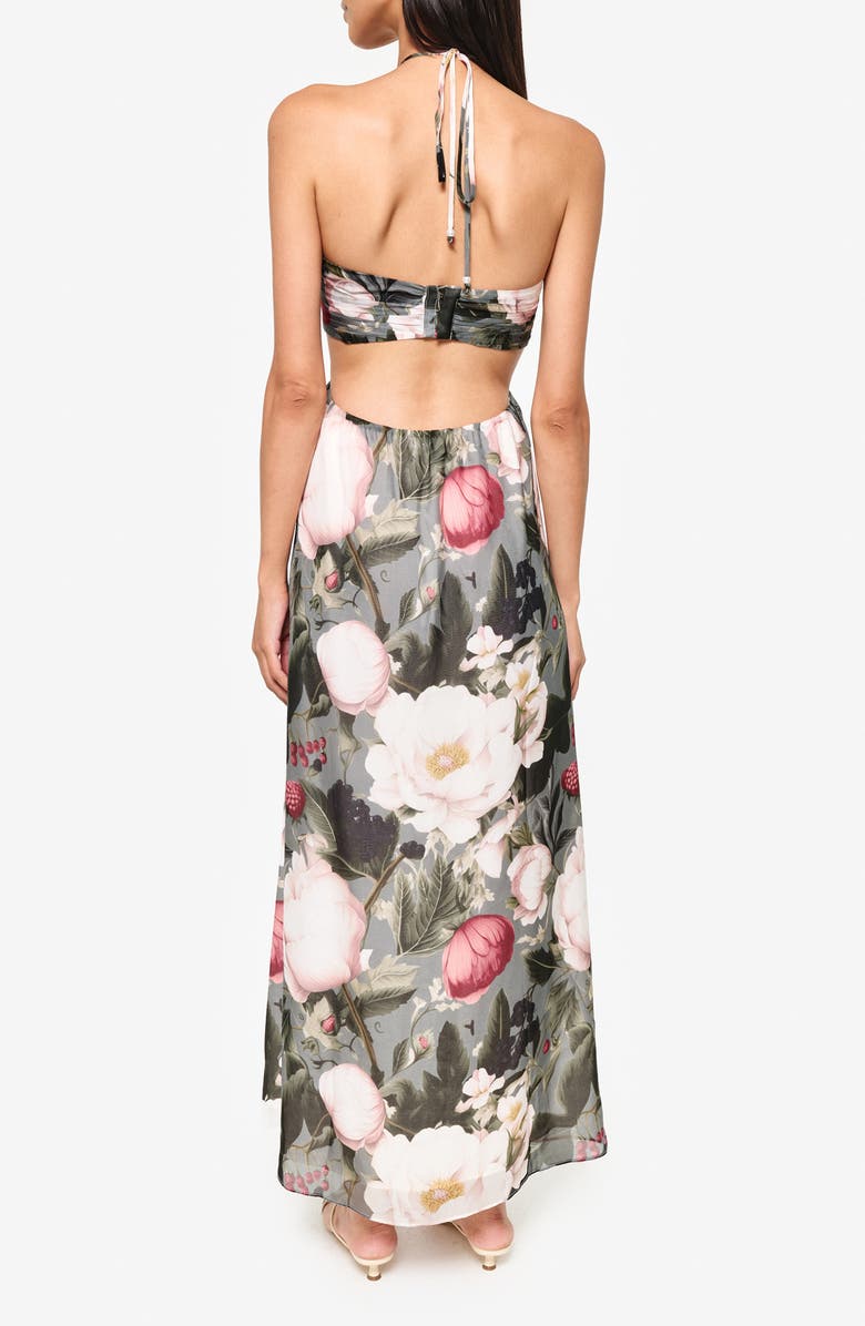 CAMI NYC Calliope Floral Print Silk Chiffon Dress, Alternate, color, 