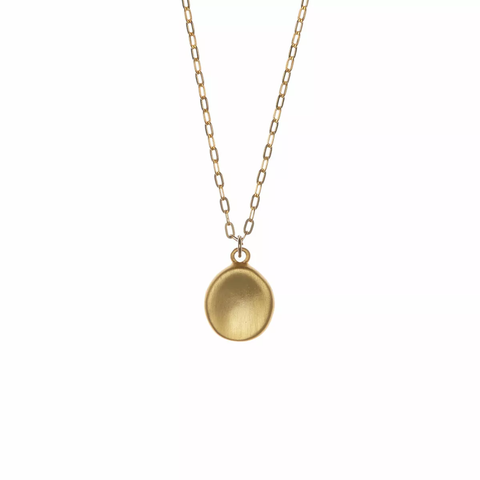 Worry Stone Pendant Necklace