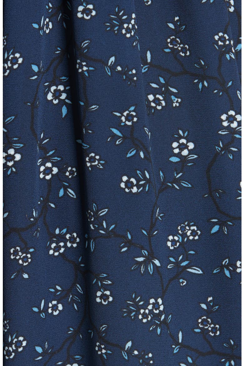 kate spade new york wild roses ruffled wrap dress, Alternate, color, ADRIATIC BLUE