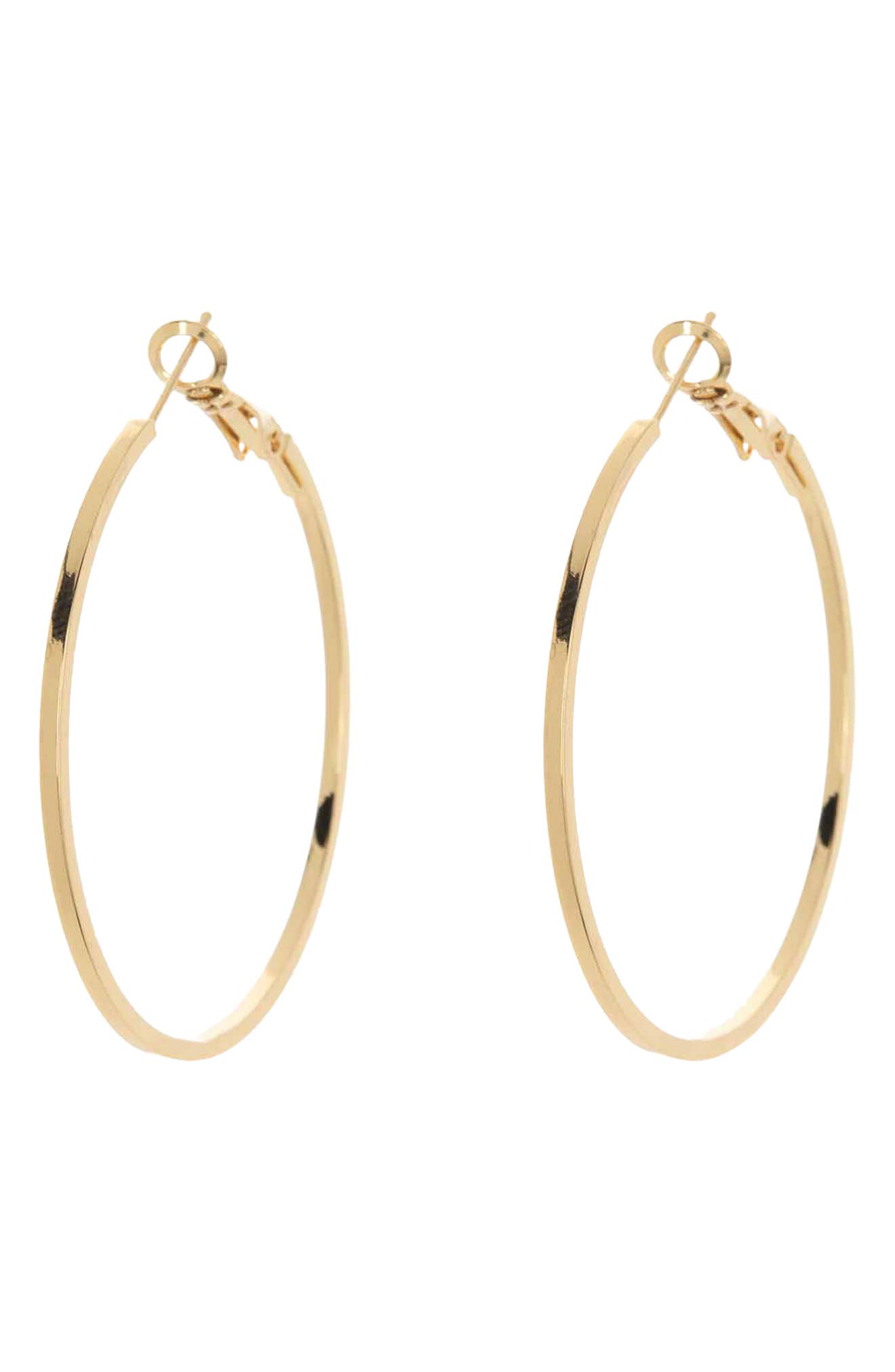 NORDSTROM RACK 45mm Square Wire Hoop Earrings