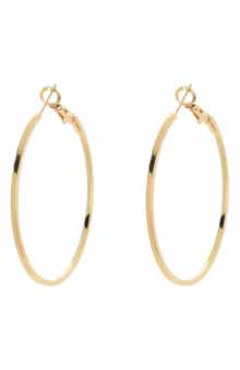 NORDSTROM RACK 45mm Square Wire Hoop Earrings